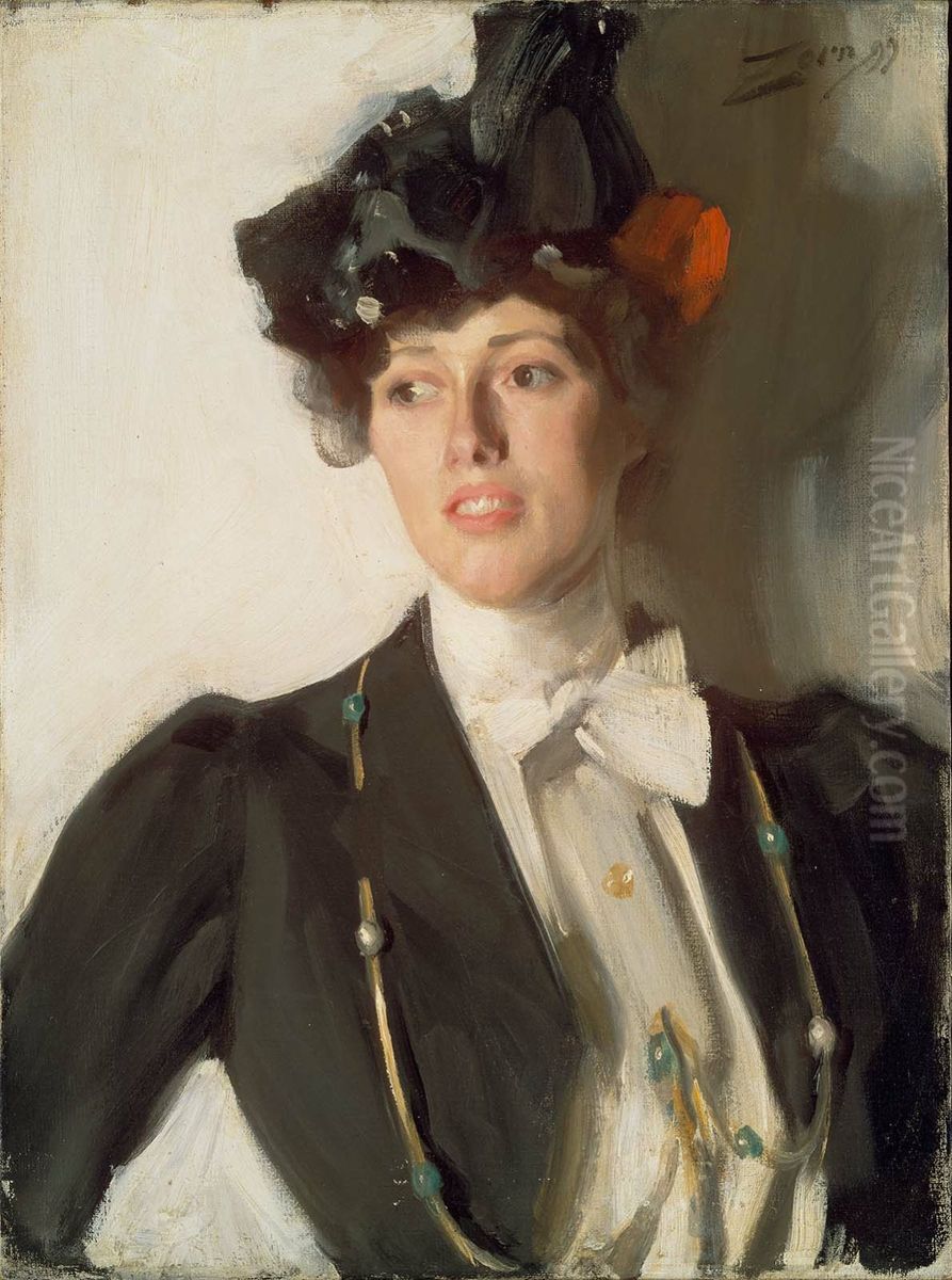 Martha Dana Oil Painting by Anders Zorn