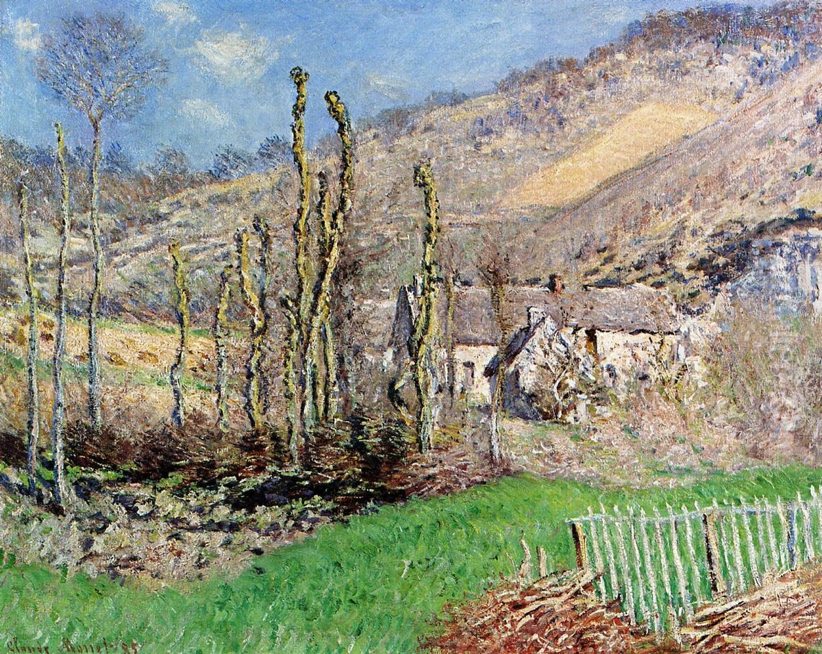 Krajobraz zimowy w Val de Falaise (Giverny) Oil Painting by Claude Oscar Monet