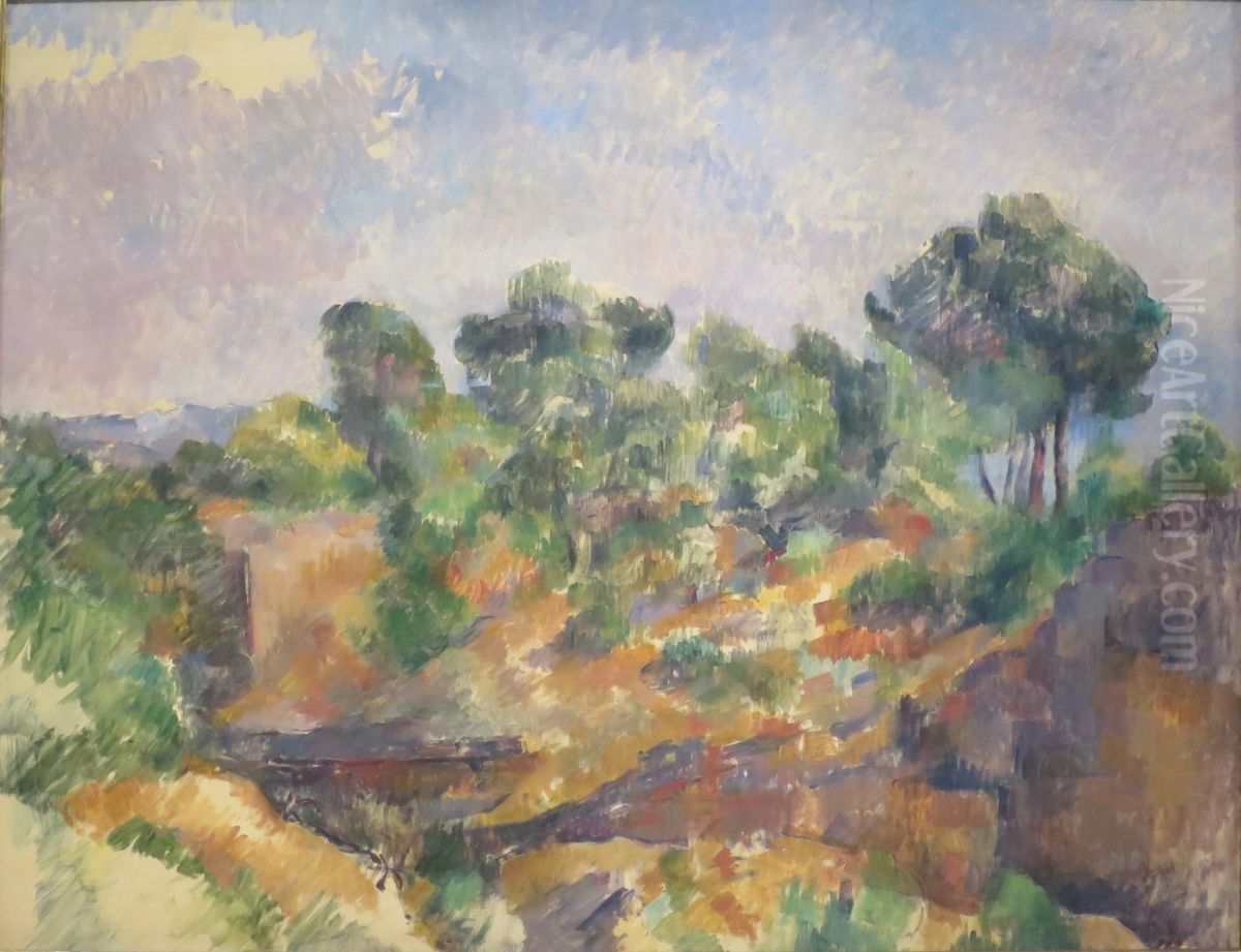 Bibemus Oil Painting by Paul Cezanne