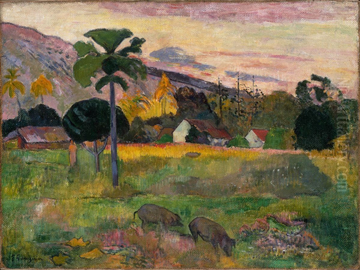 Haere mai Oil Painting by Paul Gauguin