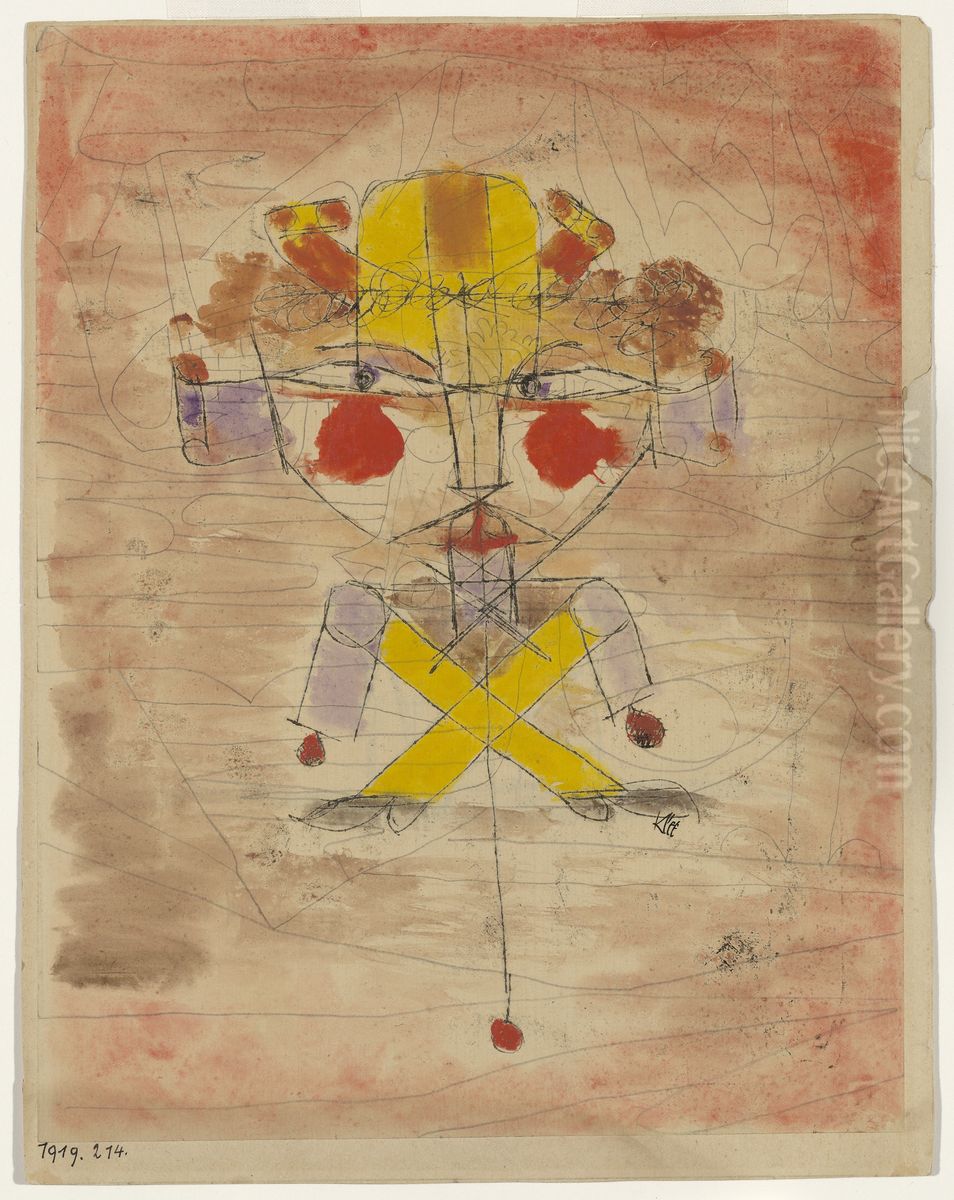 Jumping Jack. Oil Painting by Paul Klee