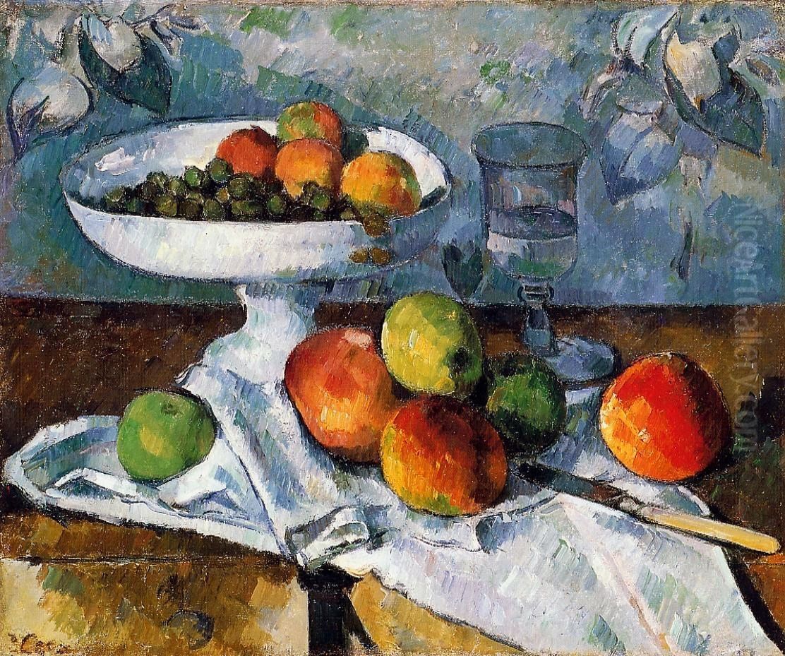 Nature morte au compotier Oil Painting by Paul Cezanne