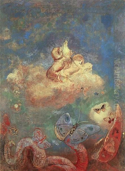 Chariot of Apollo Oil Painting by Odilon Redon