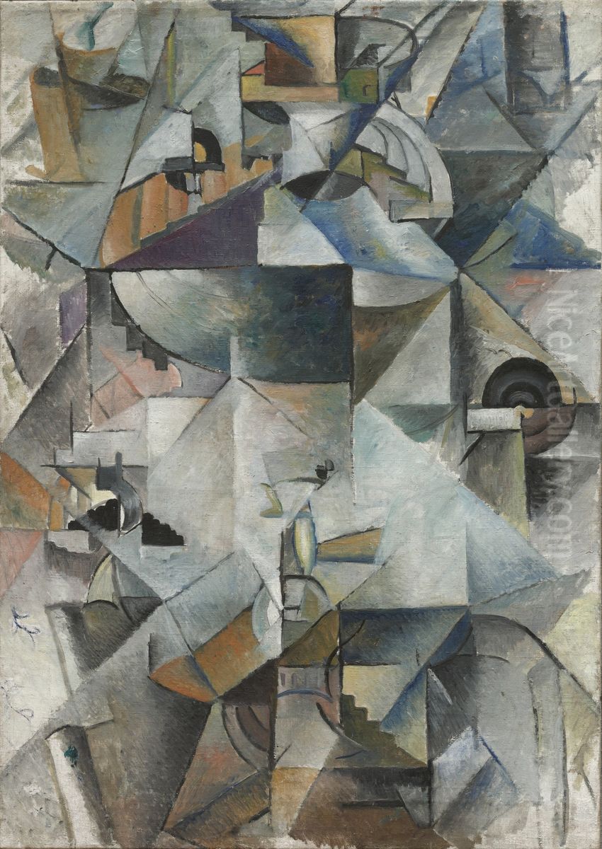 Samovar Oil Painting by Kasimir Sevrinovitch Malevich