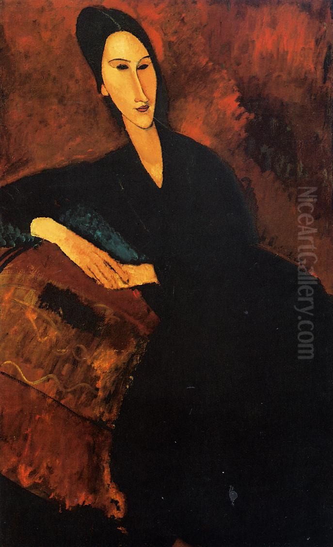 Anna Zborowska Oil Painting by Amedeo Modigliani