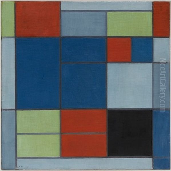 Composition C Oil Painting by Piet Mondrian