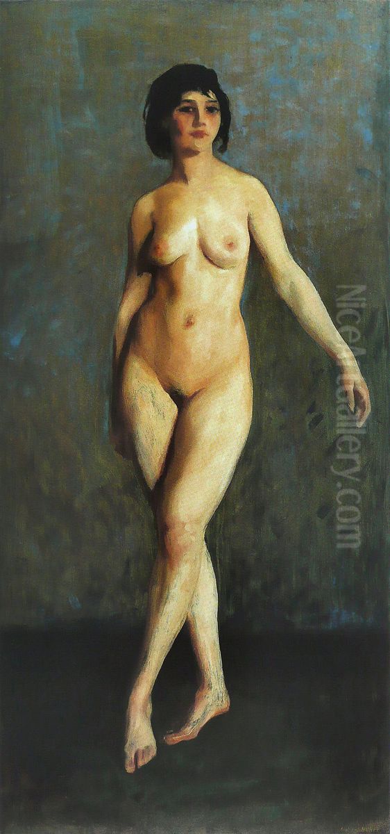 Figure en mouvement Oil Painting by Robert Henri