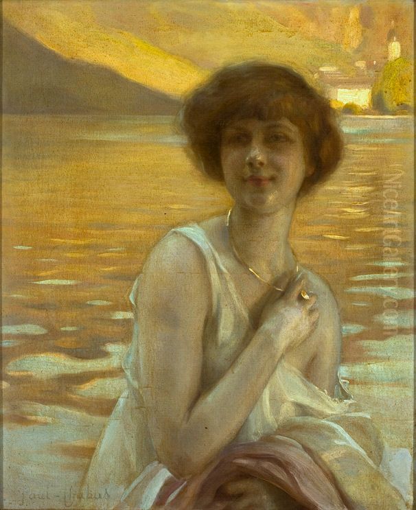 Portrait de femme Oil Painting by Paul Emile Chabas