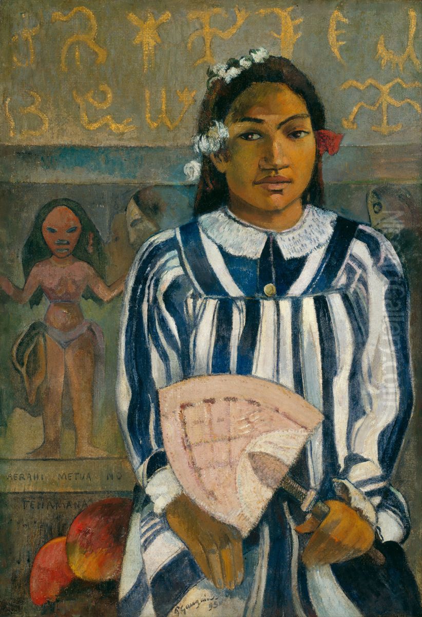 Merahi metua no Tehamana Oil Painting by Paul Gauguin