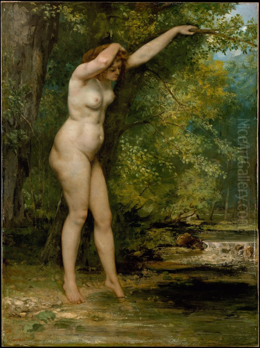 The Young Bather Oil Painting by Gustave Courbet