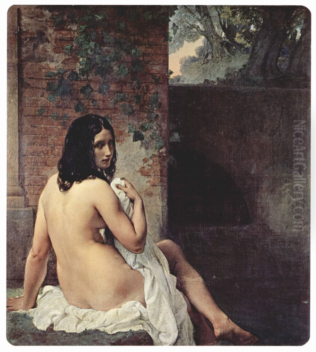 Susanna at her Bath Oil Painting by Francesco Hayez