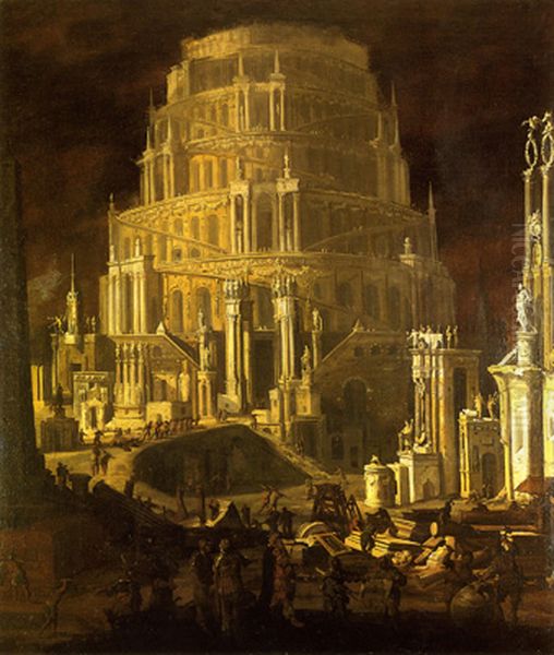 The Tower of Babel Oil Painting by Francois de Nome