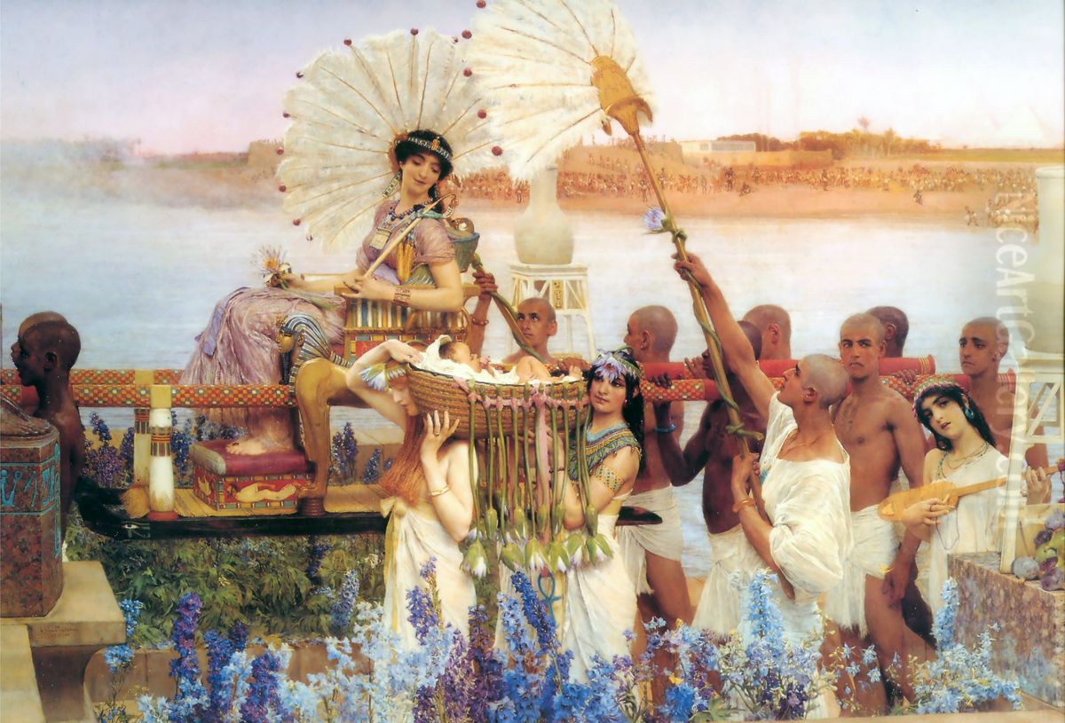 The Finding of Moses Oil Painting by Lawrence Alma-Tadema