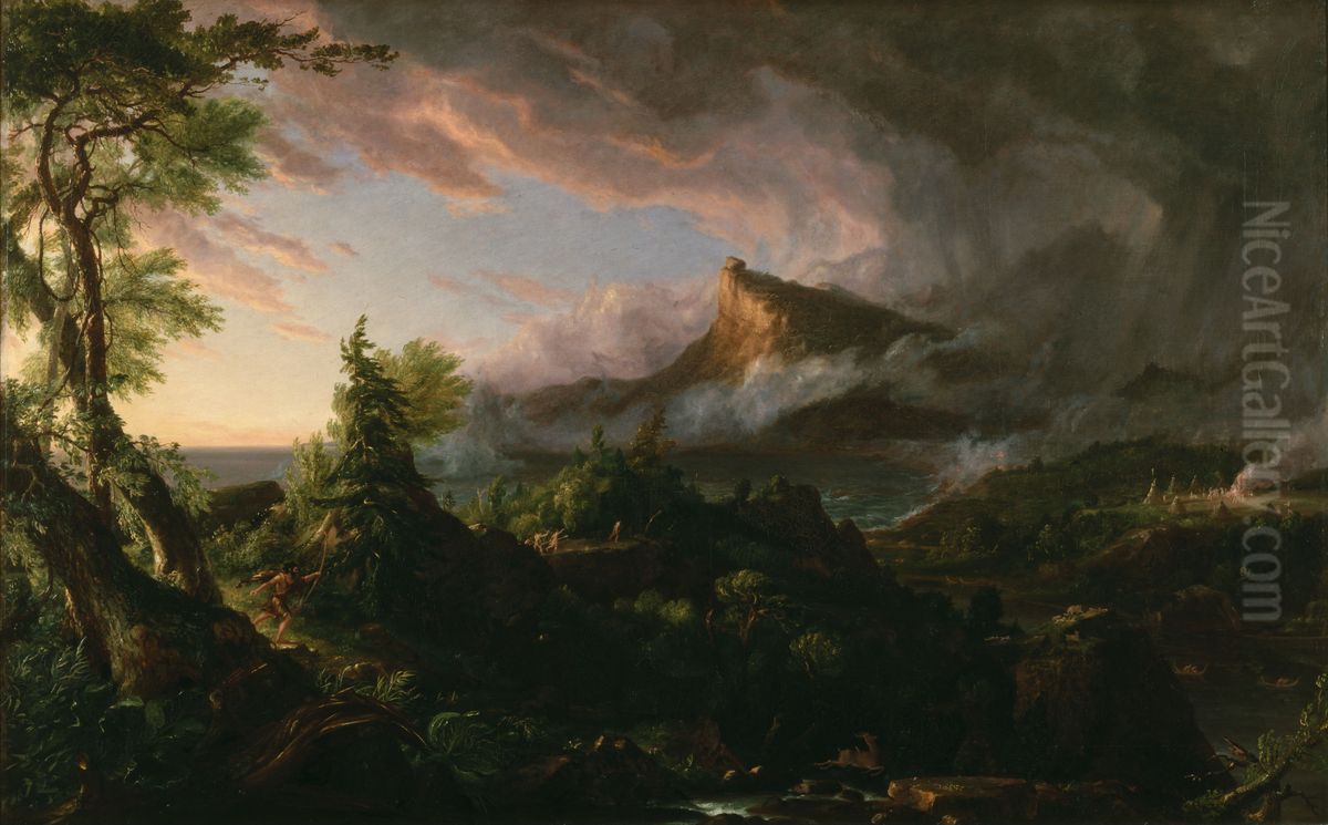 The Savage State Oil Painting by Thomas Cole