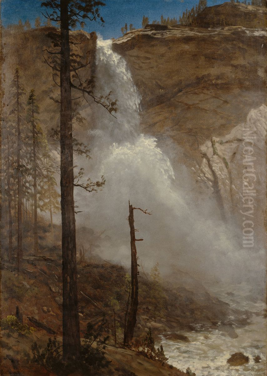 Falls of Yosemite Oil Painting by Albert Bierstadt