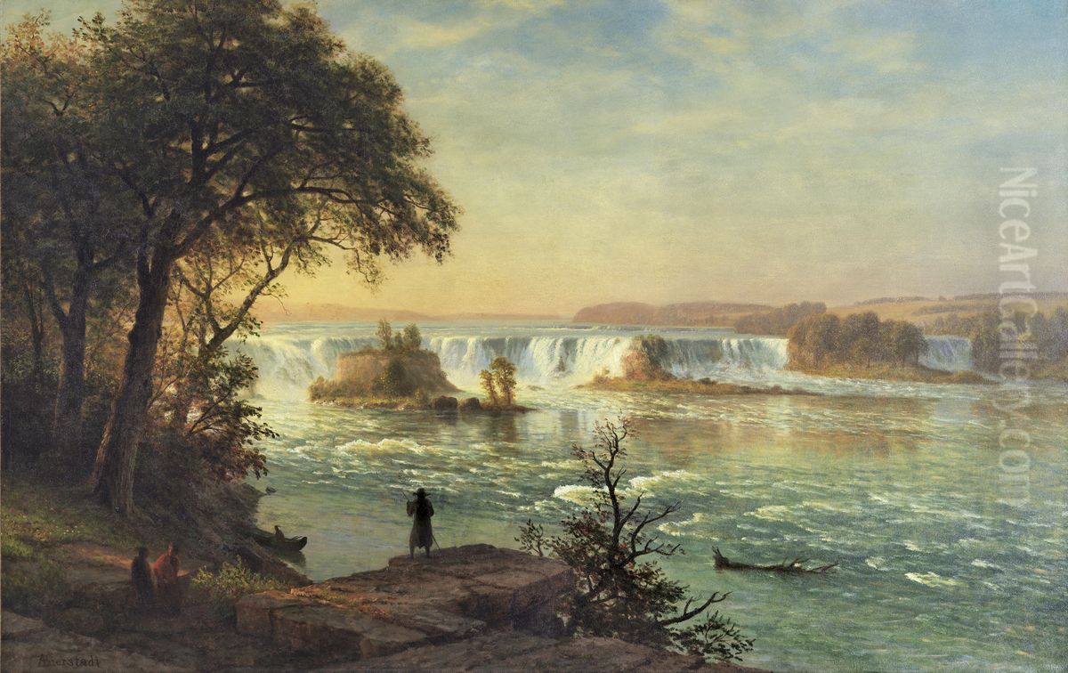 Las cataratas de San Antonio Oil Painting by Albert Bierstadt