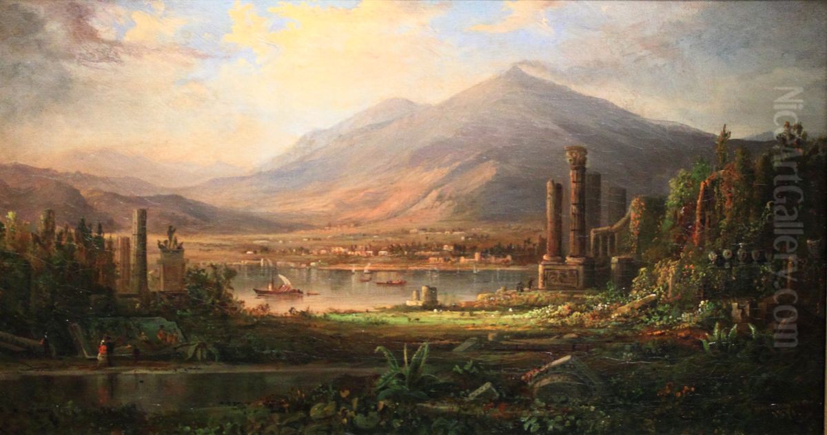 Pompeii Oil Painting by Robert Seldon Duncanson