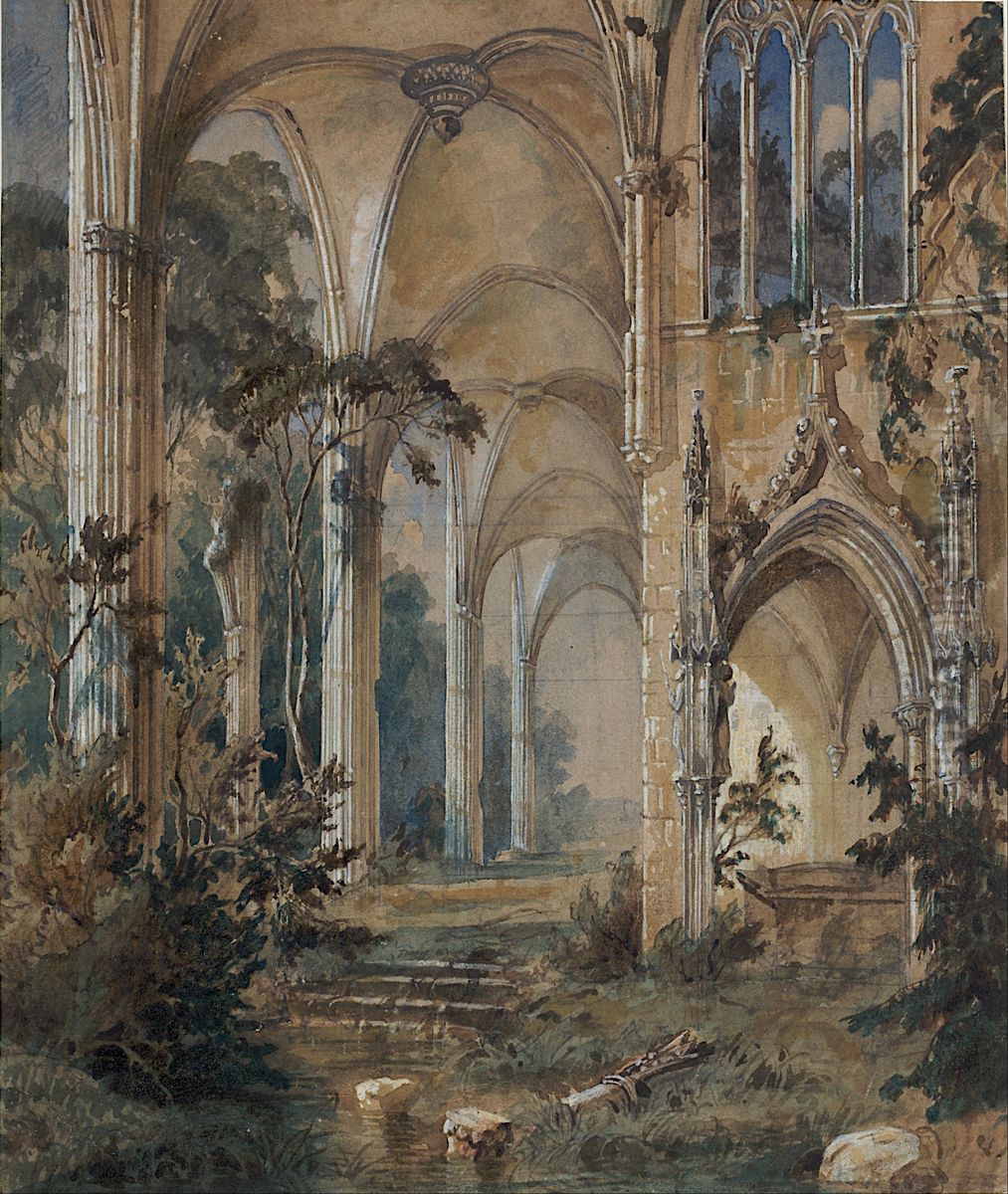 Gotische Kirchenruine Oil Painting by Carl Blechen