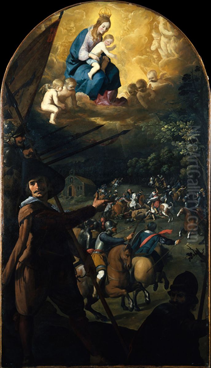 La batalla de Jerez Oil Painting by Francisco De Zurbaran