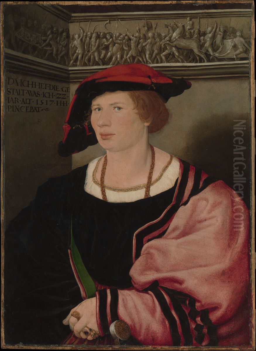 Benedikt von Hertenstein (born about 1495, died 1522) Oil Painting by Hans Holbein the Younger