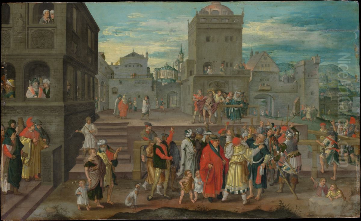 Christ Presented to the People Oil Painting by Lucas Van Leyden