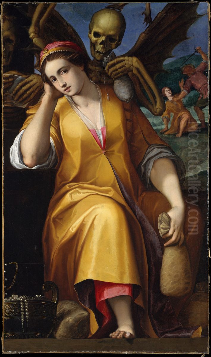 Allegory of Avarice Oil Painting by Jacopo Ligozzi