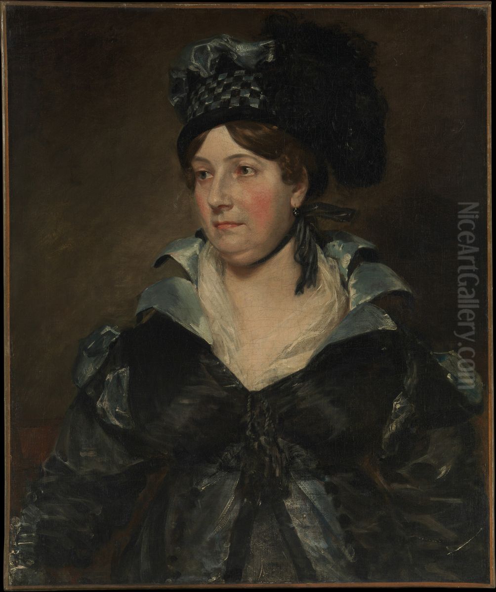 Mrs. James Pulham Sr. (Frances Amys, ca. 1766-1856) Oil Painting by John Constable