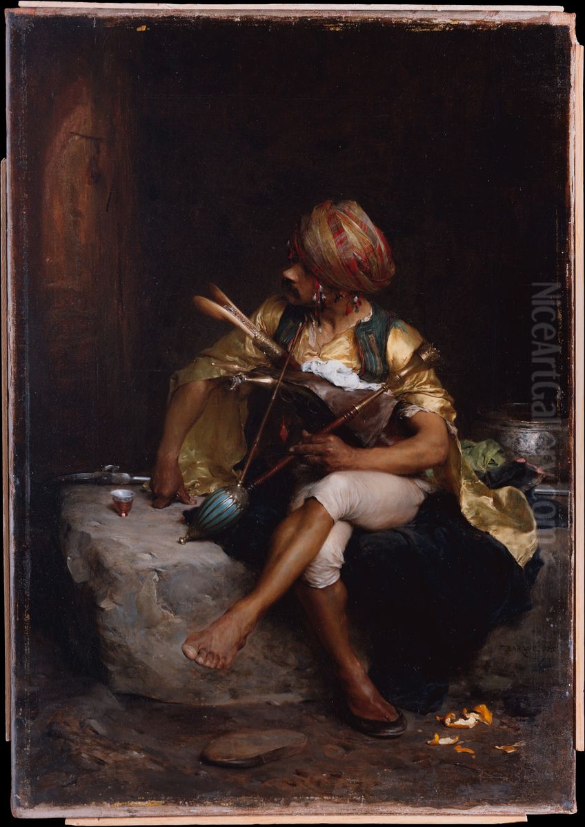A Bashi-Bazouk Oil Painting by Charles Bargue