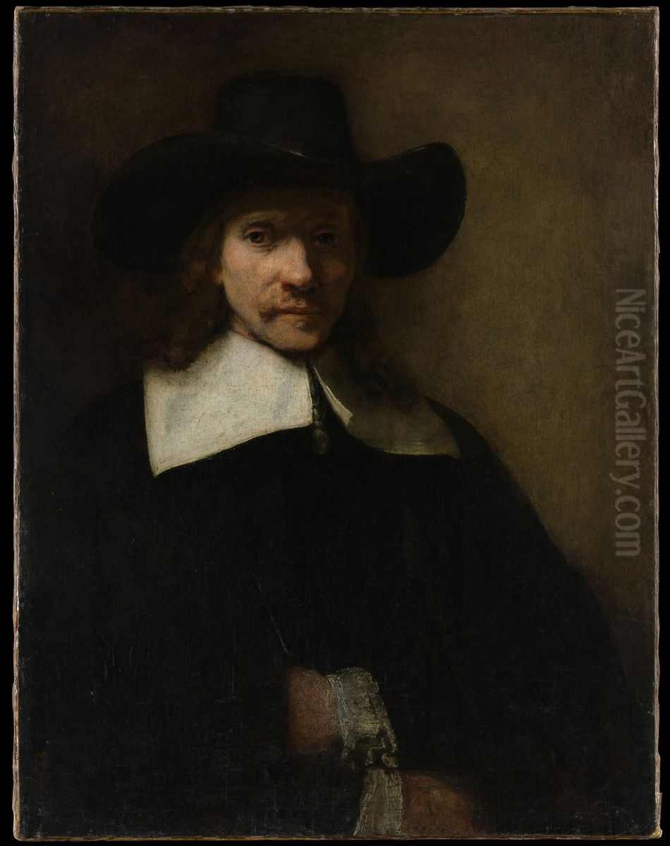 Portrait of a man Oil Painting by Rembrandt