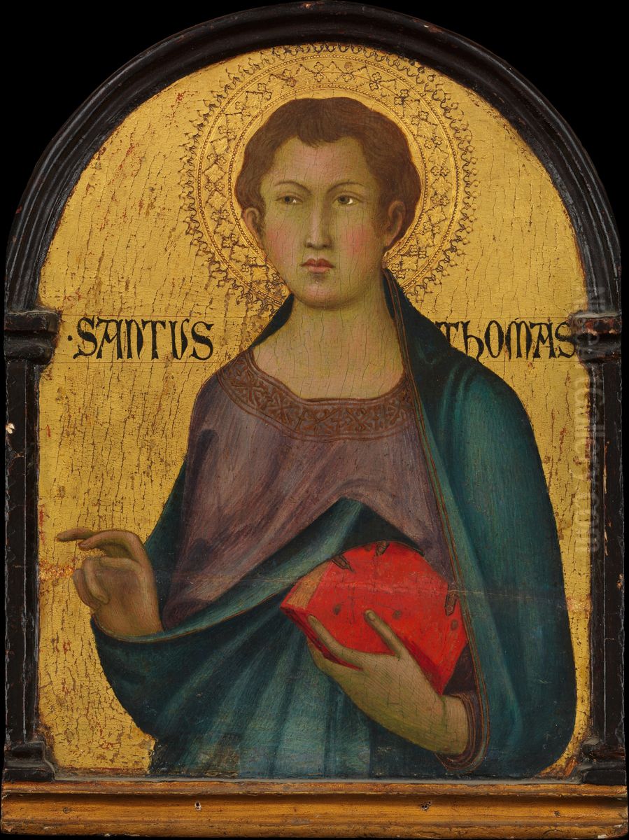 Saint Thomas Oil Painting by Simone Martini
