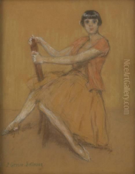Ballerine A La Chaise Oil Painting by Albert-Ernest Carrier-Belleuse