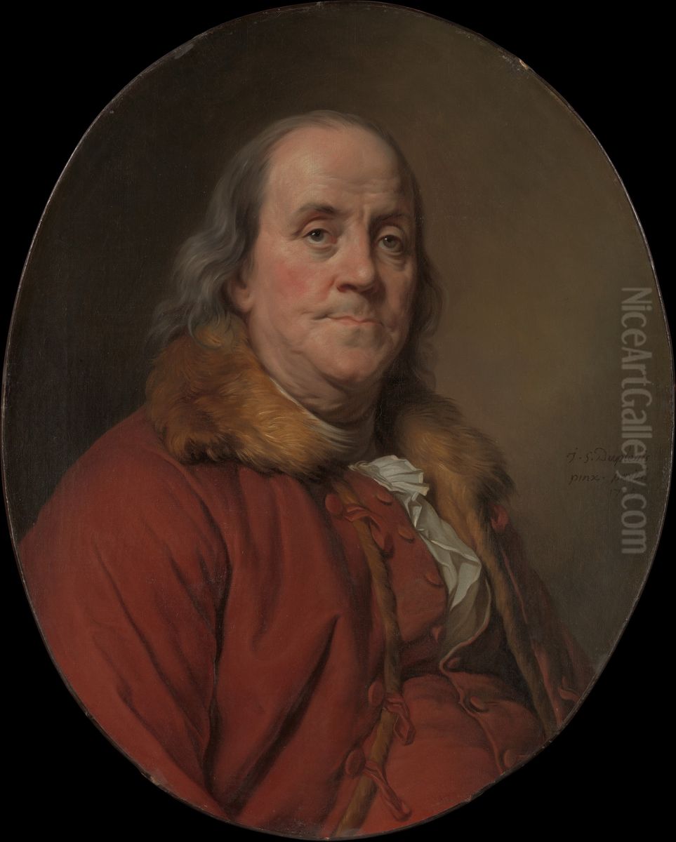Benjamin Franklin (1706-1790) Oil Painting by Joseph-Siffred Duplessis