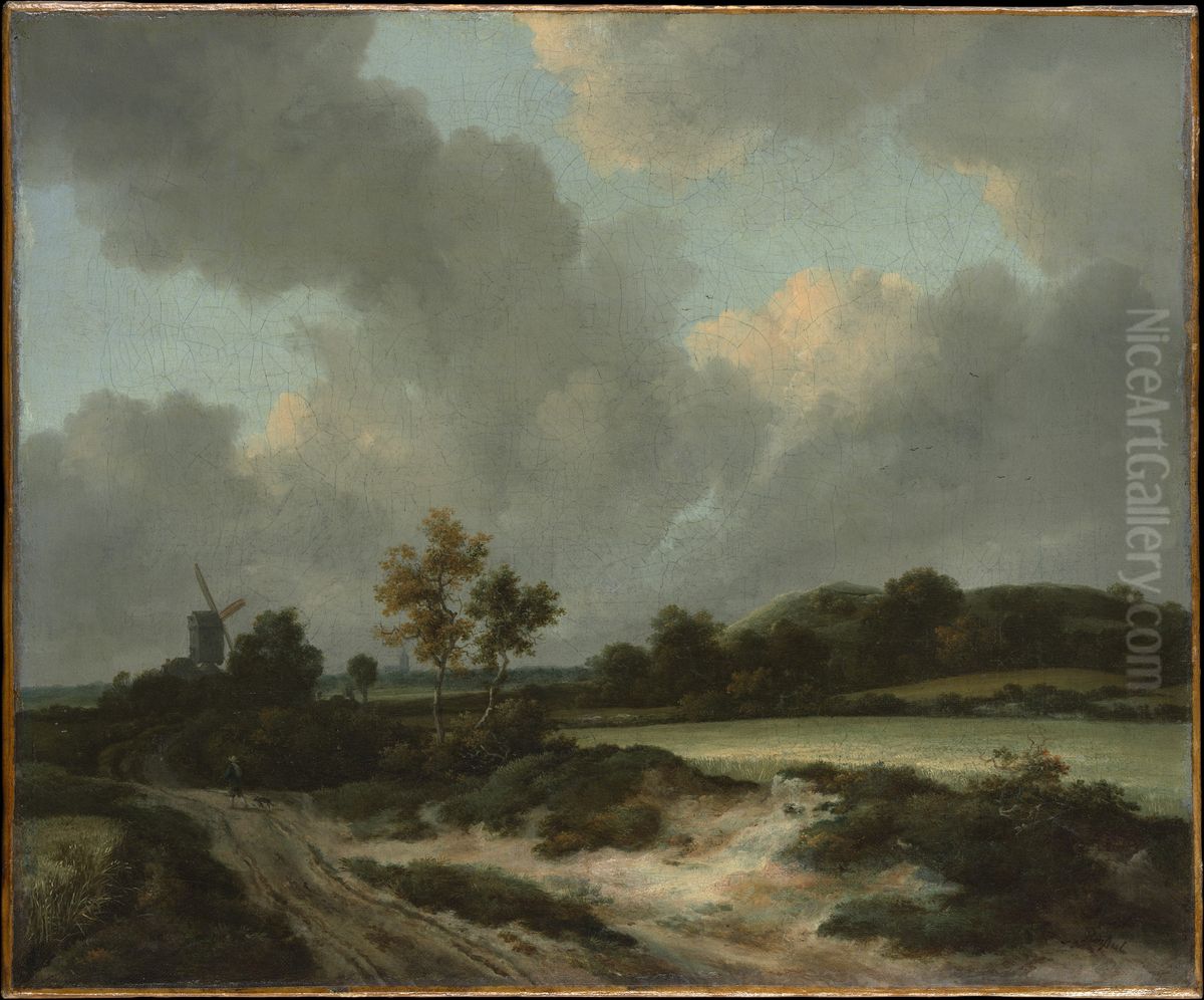 Het korenveld Oil Painting by Jacob Van Ruisdael