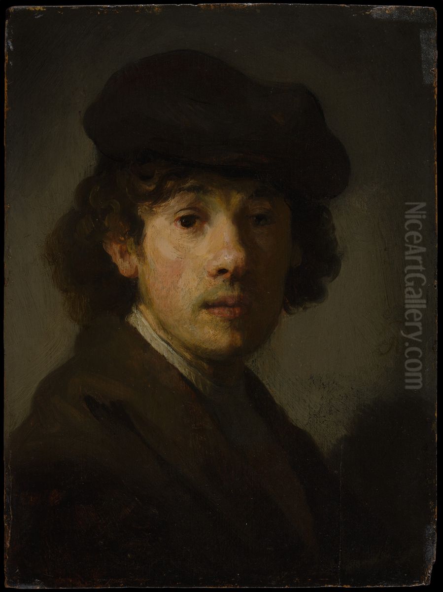 Portrait of Rembrandt as a young man (New York) Oil Painting by Rembrandt