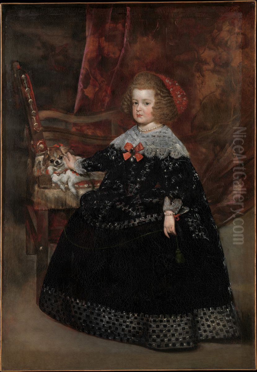 Maria Teresa, Infanta of Spain Oil Painting by Juan Bautista Martinez del Mazo