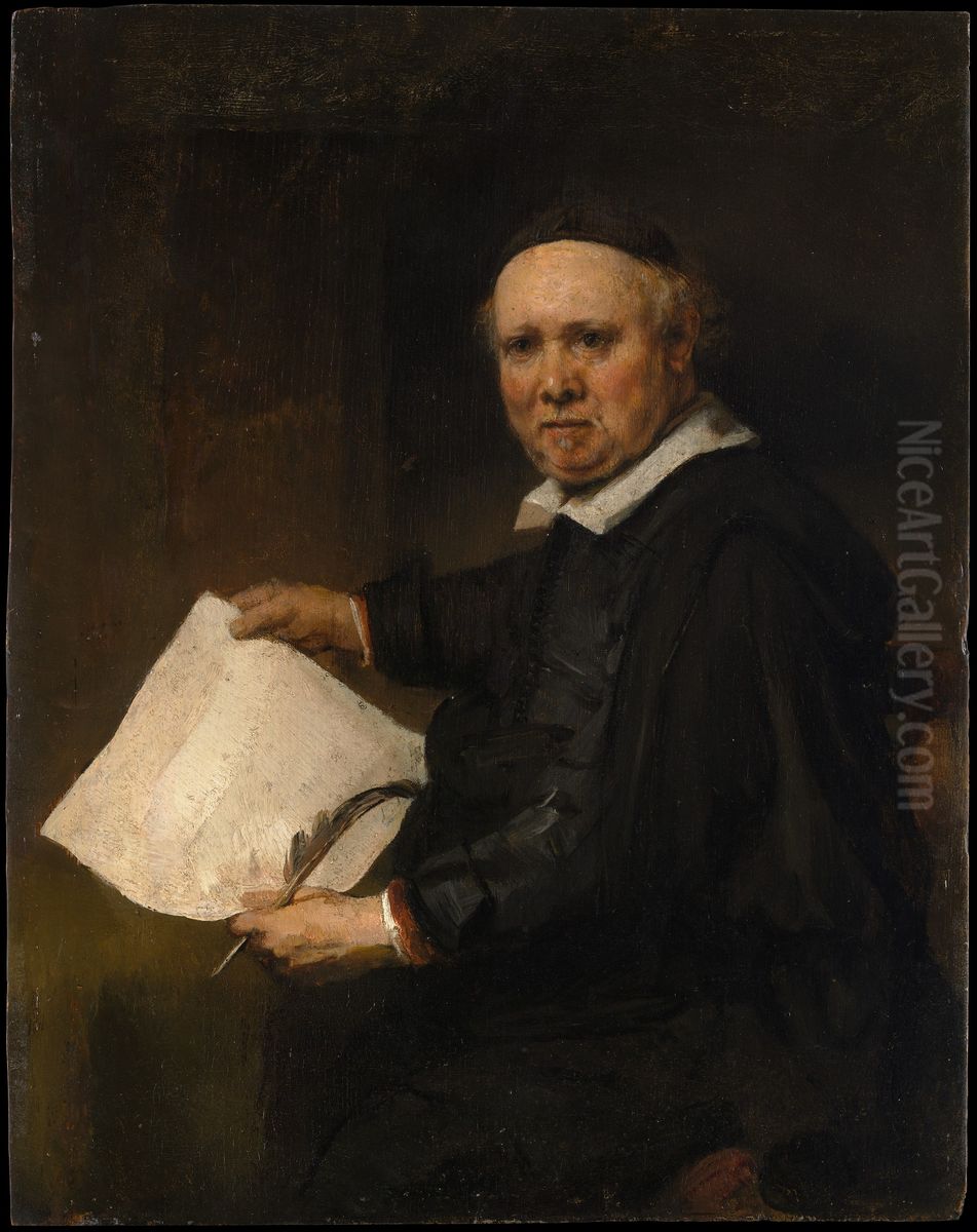Lieven Willemsz van Coppenol (born about 1599, died 1671 or later) Oil Painting by Rembrandt