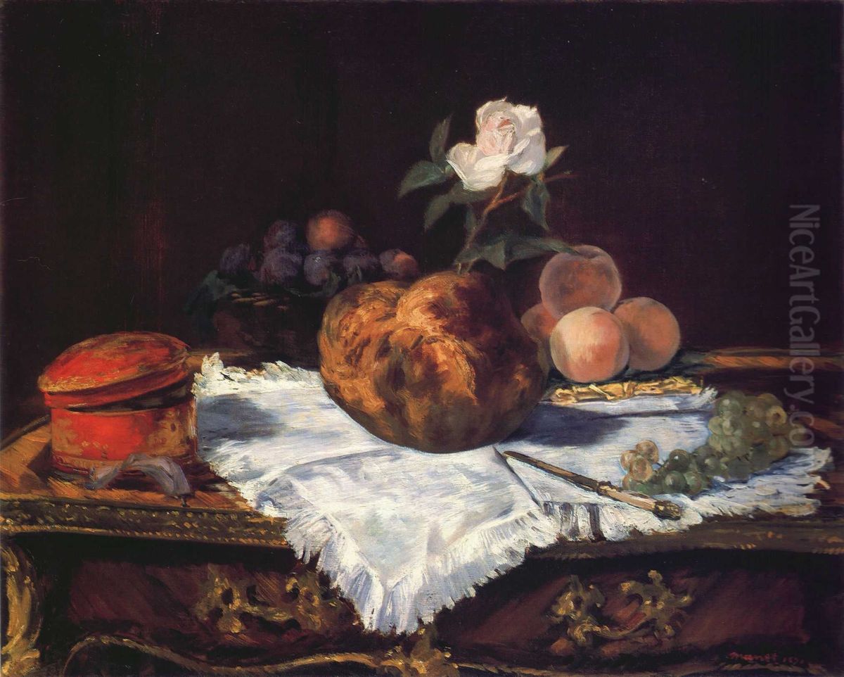 Brioche Oil Painting by Edouard Manet