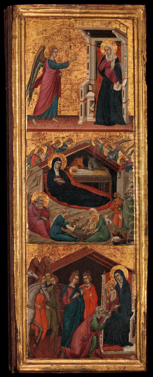 Saints and Scenes from the Life of the Virgin Oil Painting by Master Of Monte Oliveto