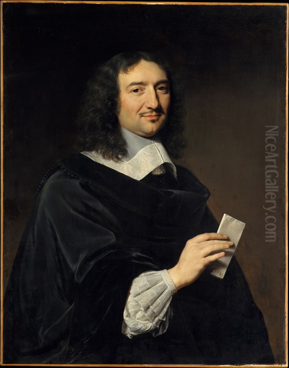 Jean-Baptiste Colbert (1619-1683) Oil Painting by Philippe de Champaigne