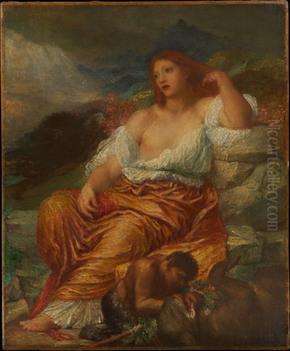 Ariadne Oil Painting by George Frederic Watts