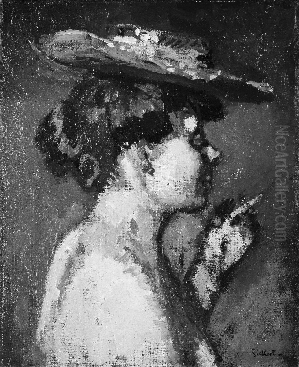 The Cigarette (Jeanne Daurmont) Oil Painting by Walter Richard Sickert