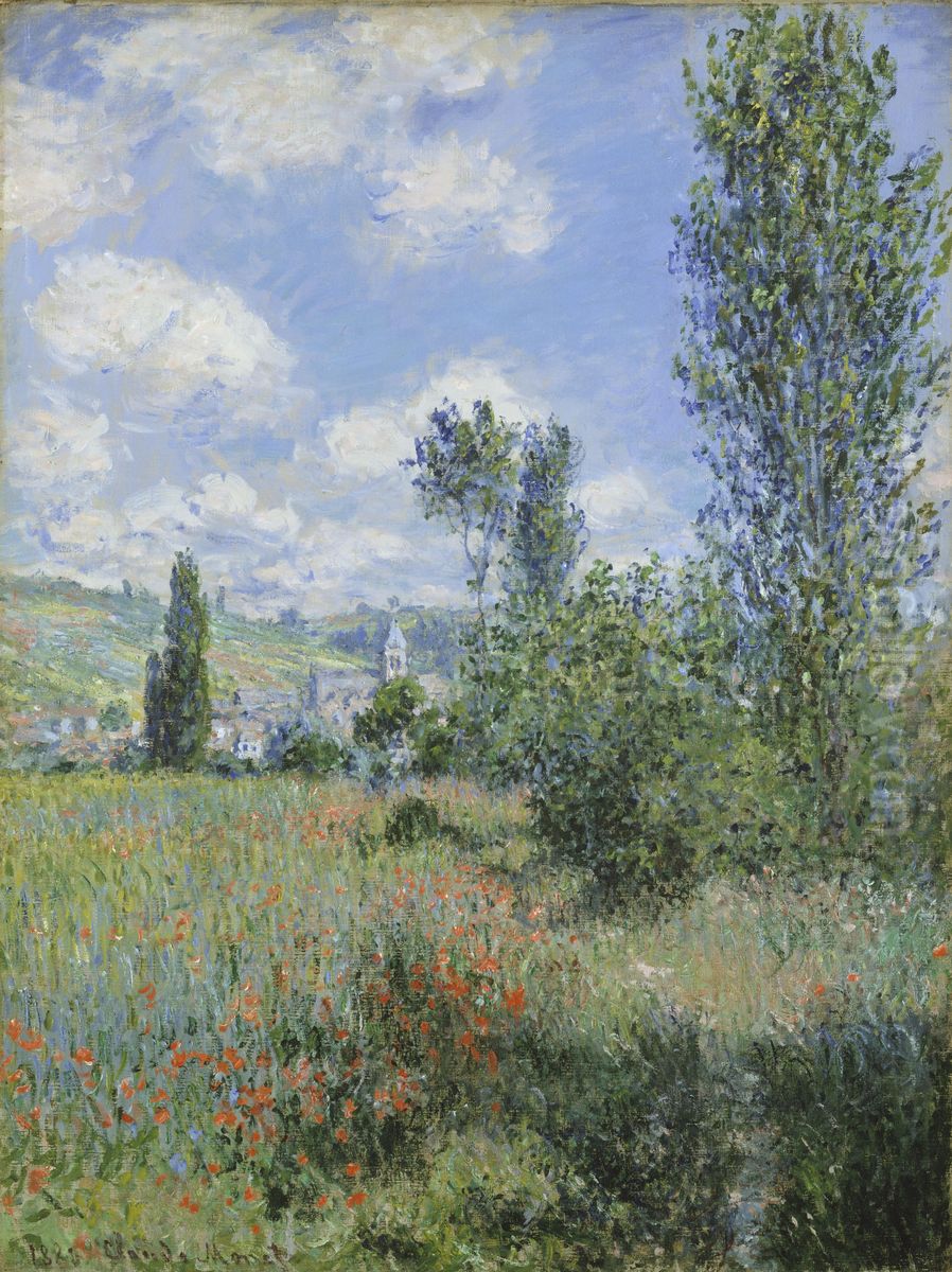 View of Vetheuil Oil Painting by Claude Oscar Monet