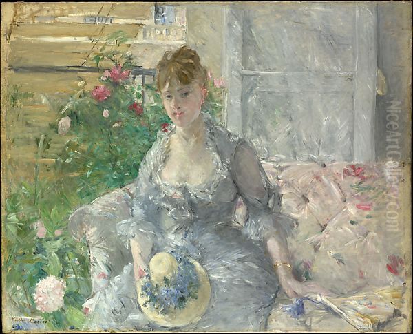 Jeune femme assise Oil Painting by Berthe Morisot