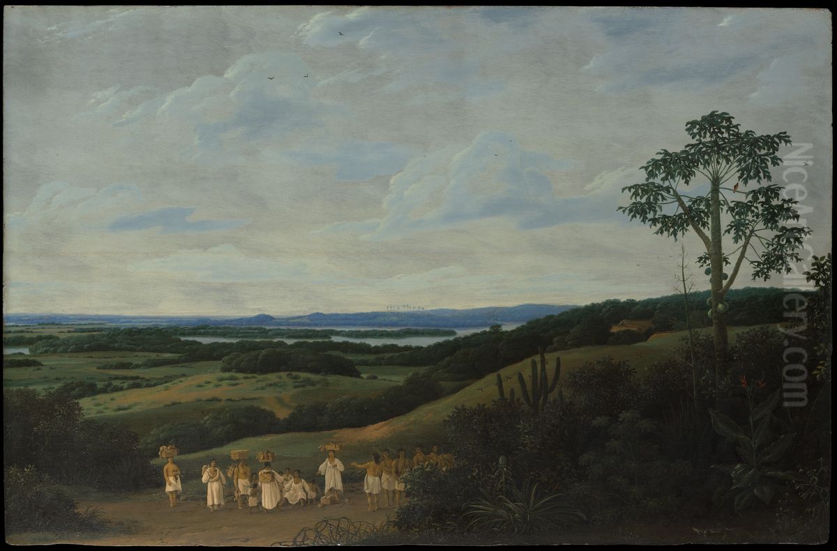 A Brazilian Landscape Oil Painting by Frans Post