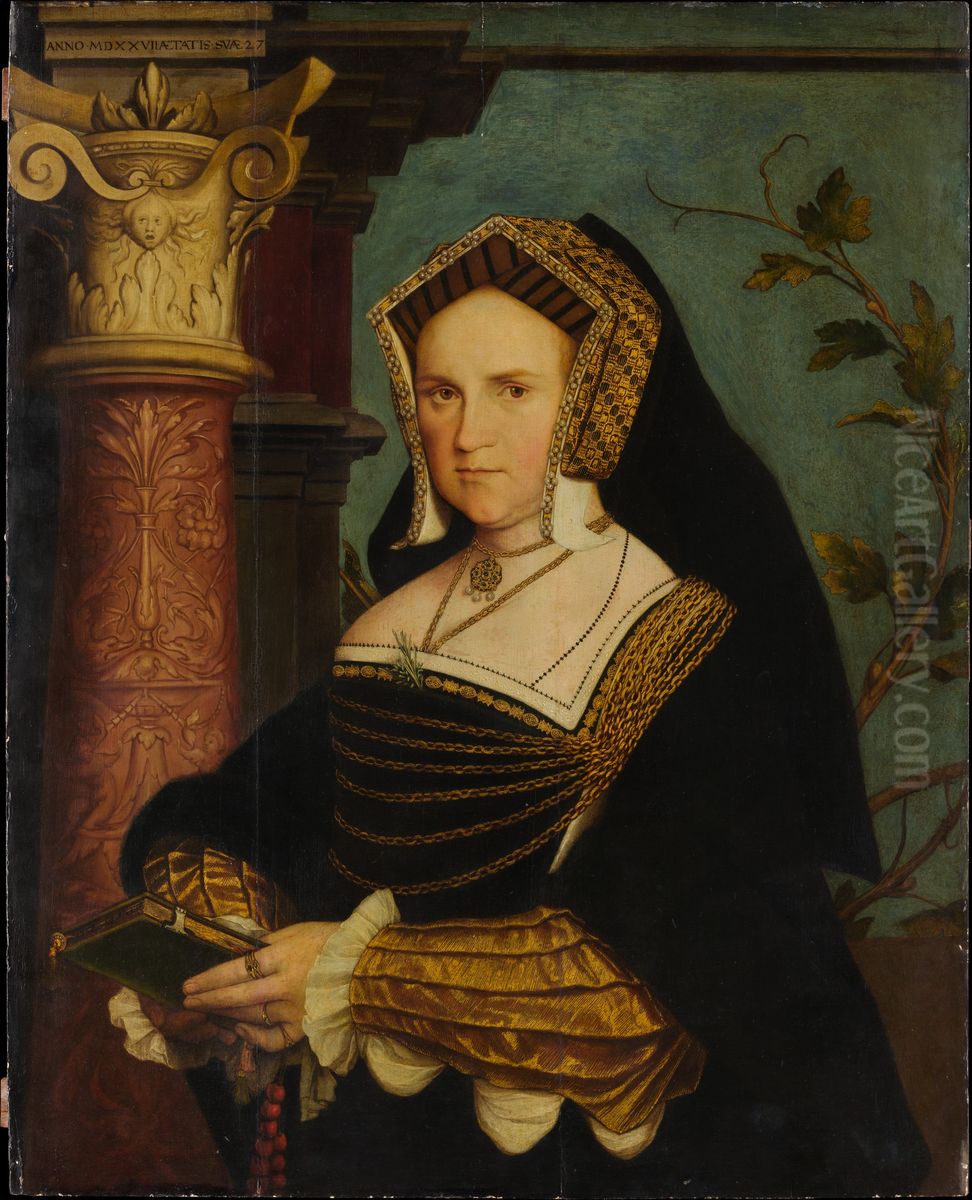 Lady Guildford (Mary Wotton, 1499-1558) Oil Painting by Hans Holbein the Younger