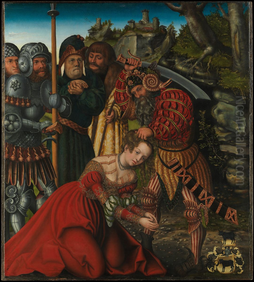 The Martyrdom of Saint Barbara Oil Painting by Lucas Cranach the Elder