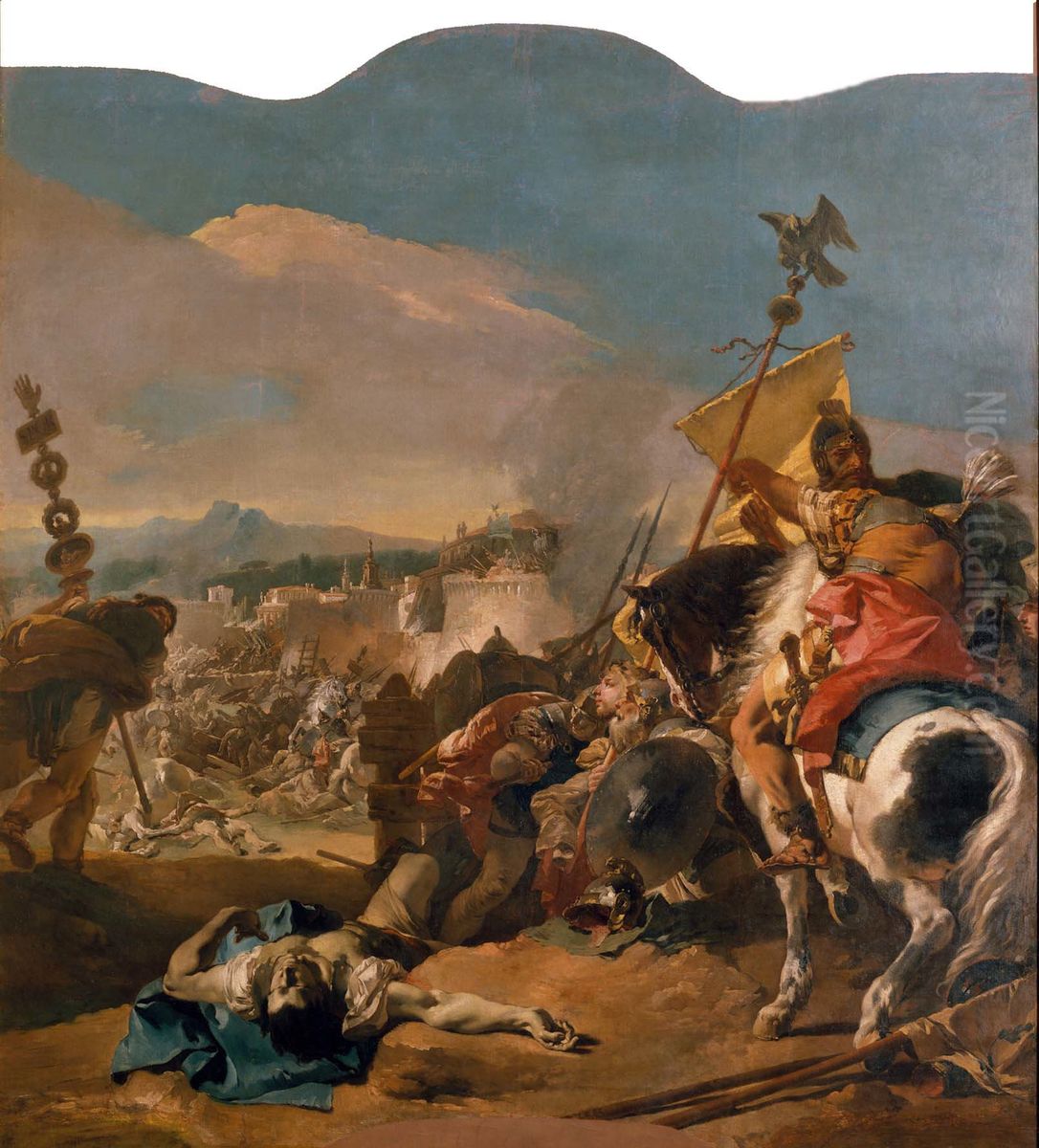 The Capture of Carthage Oil Painting by Giovanni Battista Tiepolo