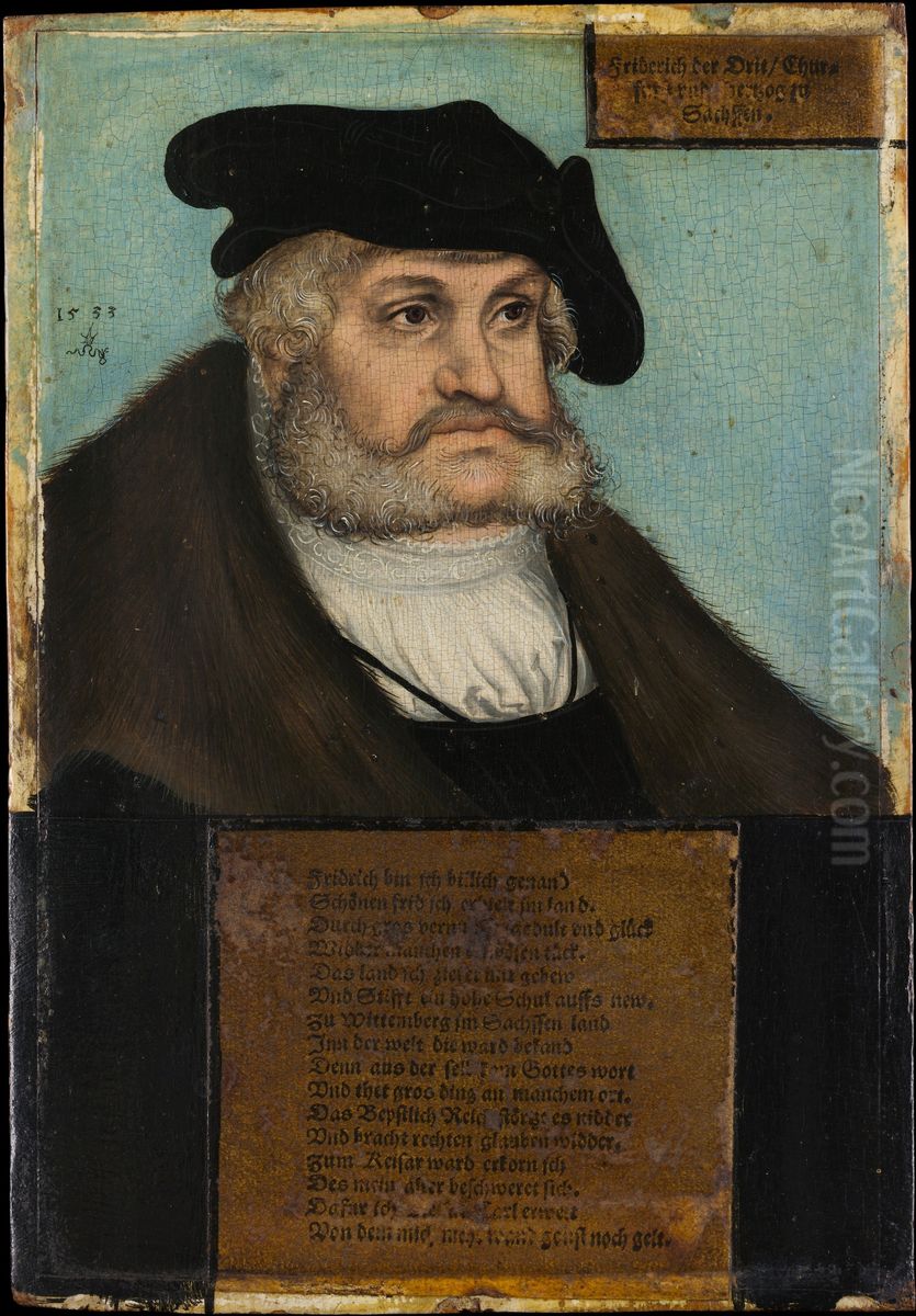 Friedrich III (1463-1525), the Wise, Elector of Saxony Oil Painting by Lucas Cranach the Elderand workshop