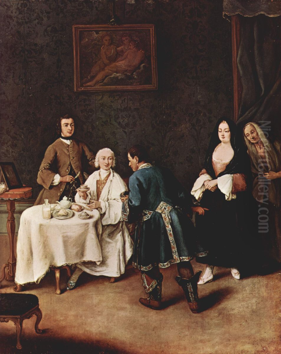 Besuch bei einem Lord Oil Painting by Pietro Longhi