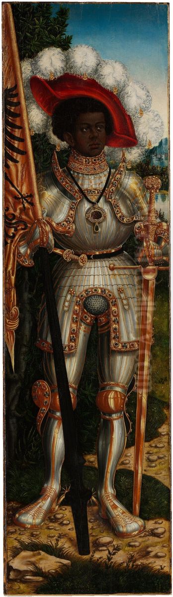 Saint Maurice Oil Painting by Lucas Cranach the Elderand workshop